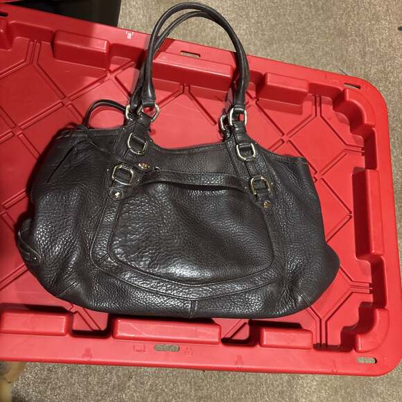Cole Haan Handbags - Cole Haan Black Pebbled Leather Shoulder Bag